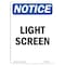 Signmission OSHA Notice, 5" Height, Light Screen Sign, 5" X 3.5", Portrait OS-NS-D-35-V-14011 - alternate 1